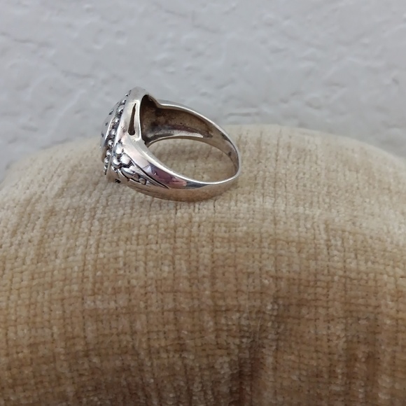 925 NF Signed Silver Sun Ring - Picture 4 of 13